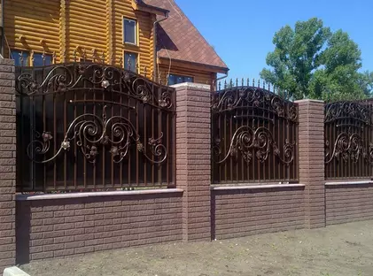 кованные ворота